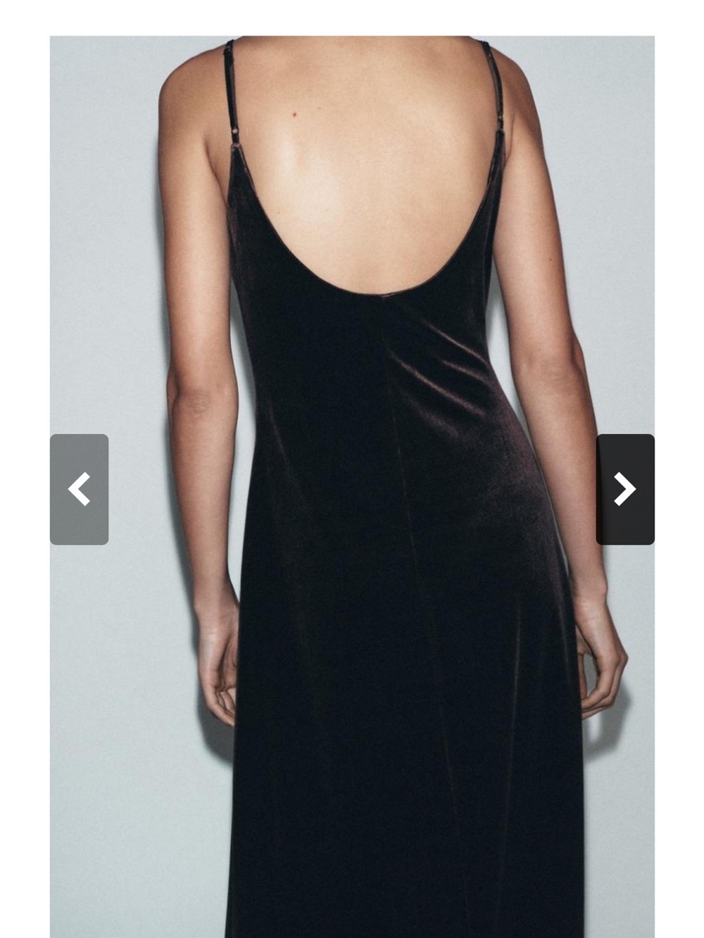 Slip Maxi Dress in Dark Brown - Picture 2 of 4